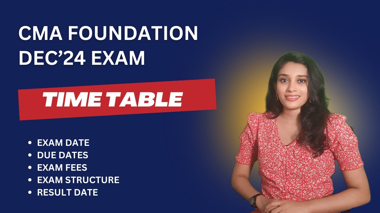 cma foundation december 2024 exam